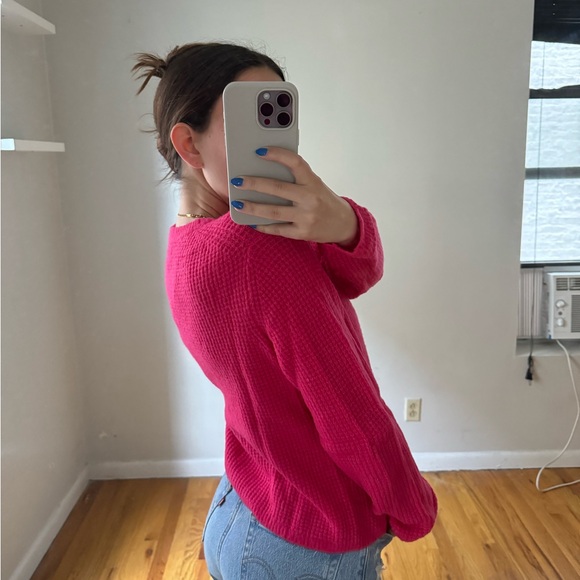 Velvet by Graham and Spencer Nadie Honeycomb Sweater - Picture 2 of 3